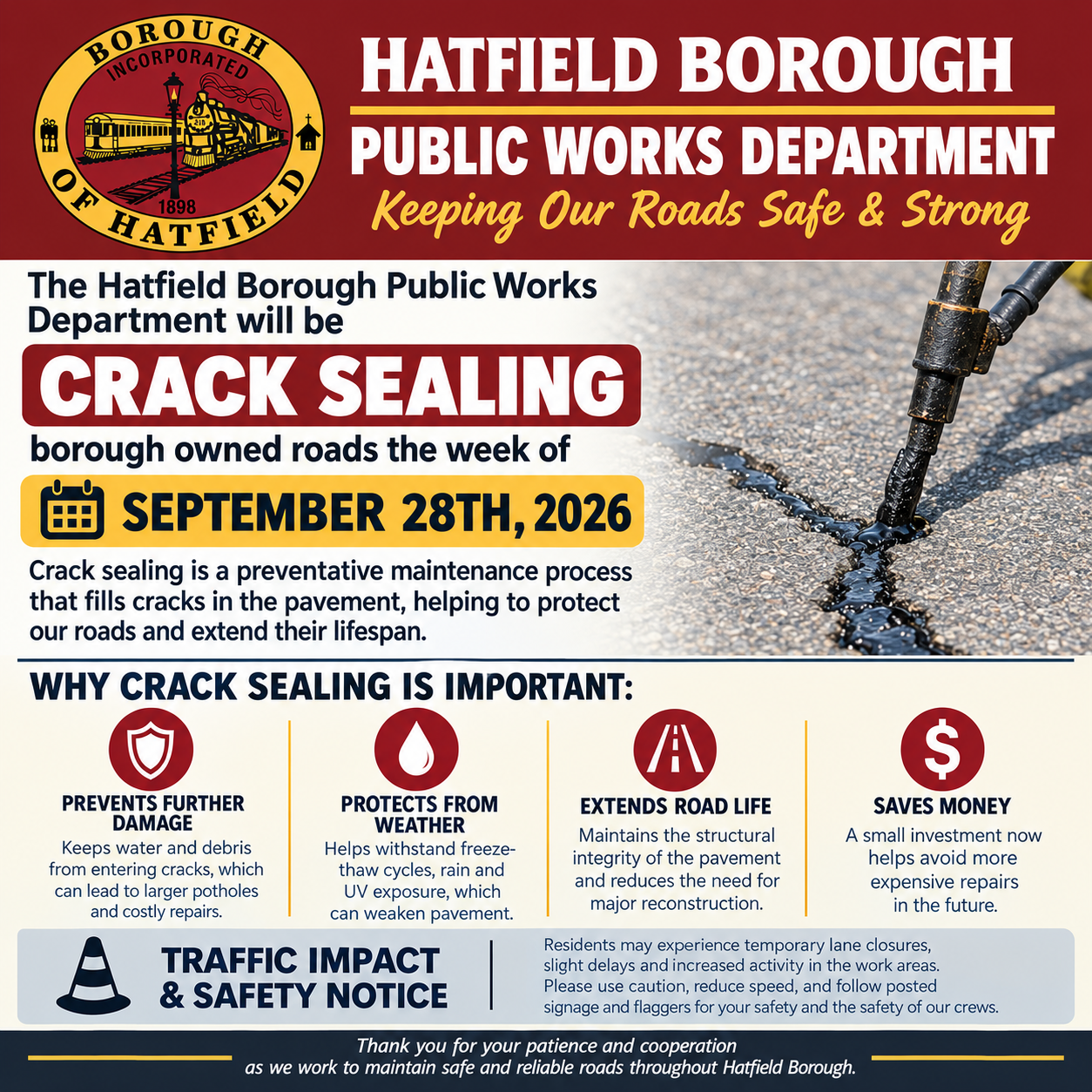 Crack Sealing- 9/28